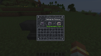 Bedrock Anvil GUI