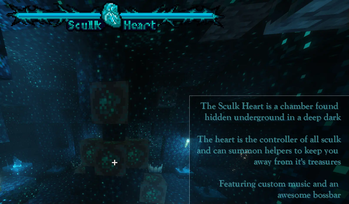 The sculk heart bossfight