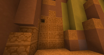 chiseled red sandstone variations