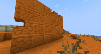 chiseled red sandstone variations