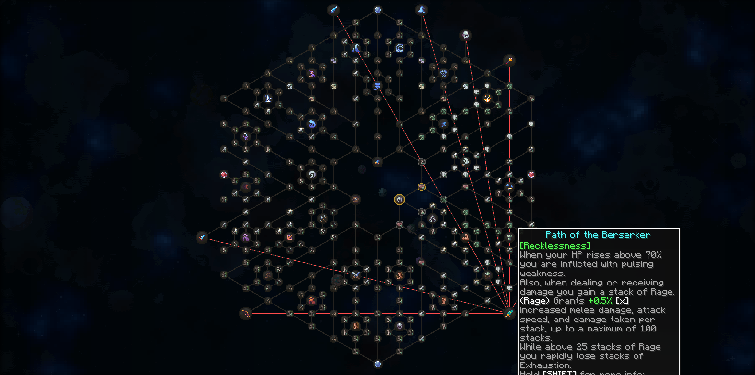 Expansive skill tree with multiple paths!