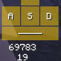 Keystrokes and co-ordinates HUD