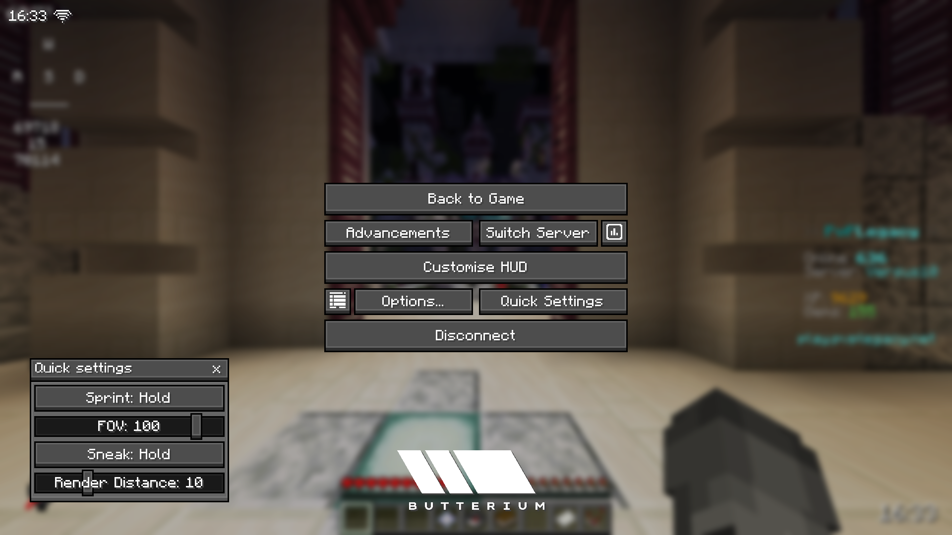 Screenshot modpacku FPS/Performance/QoL | Butterium (3/3)