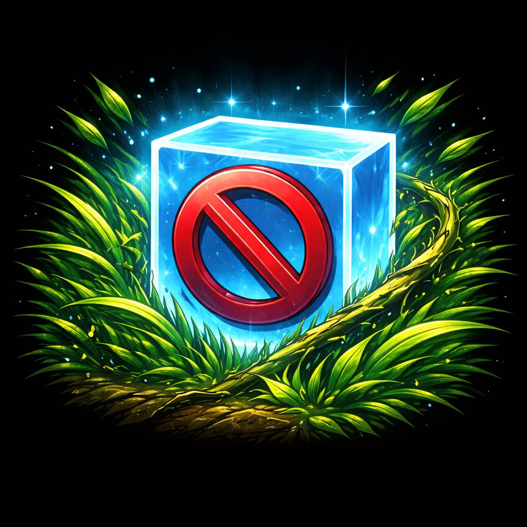 No grass blocking