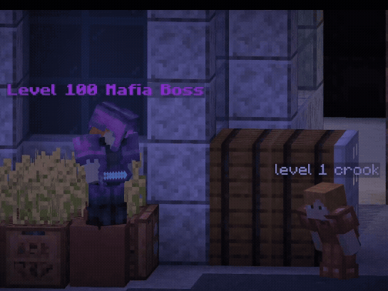 Rainbow armor mafia boss glint-mogs plain armor level 1 crook