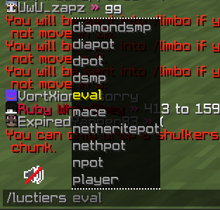 More of /luctiers command