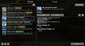 Installed List