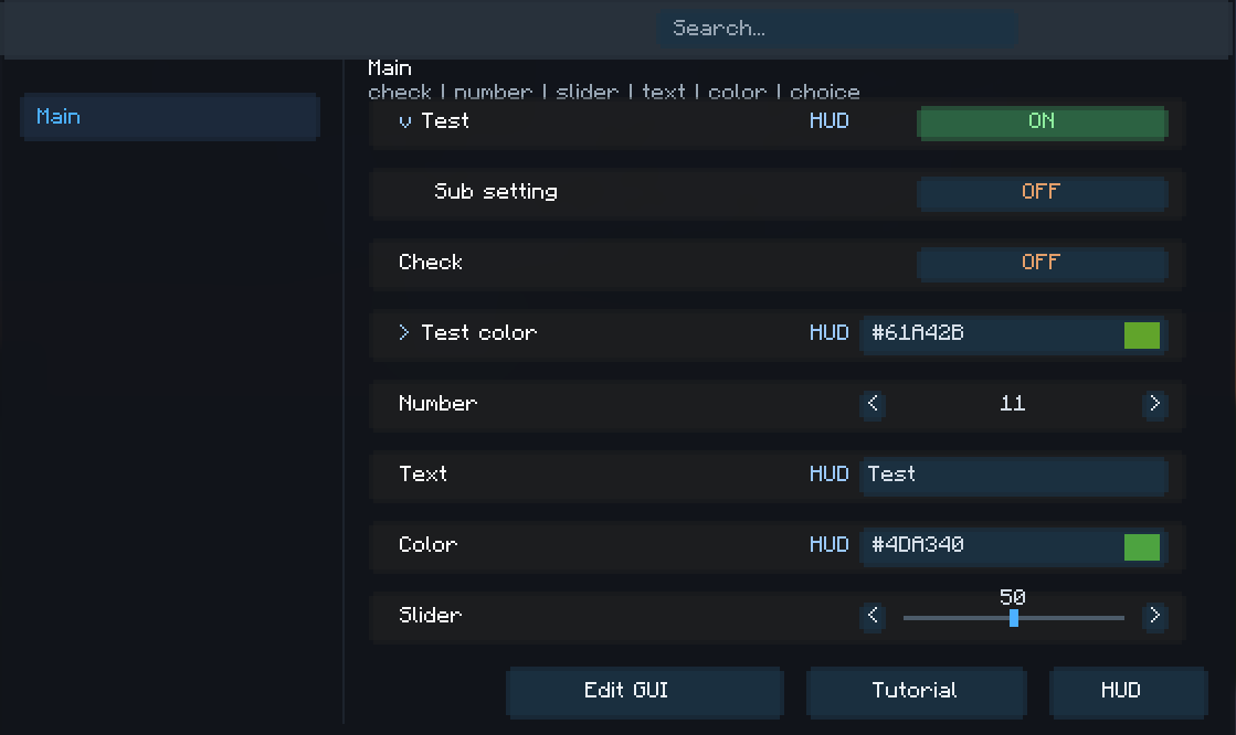 Color picker and slider