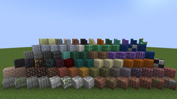 All the solid blocks + supports