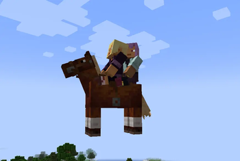 Two players on a horse