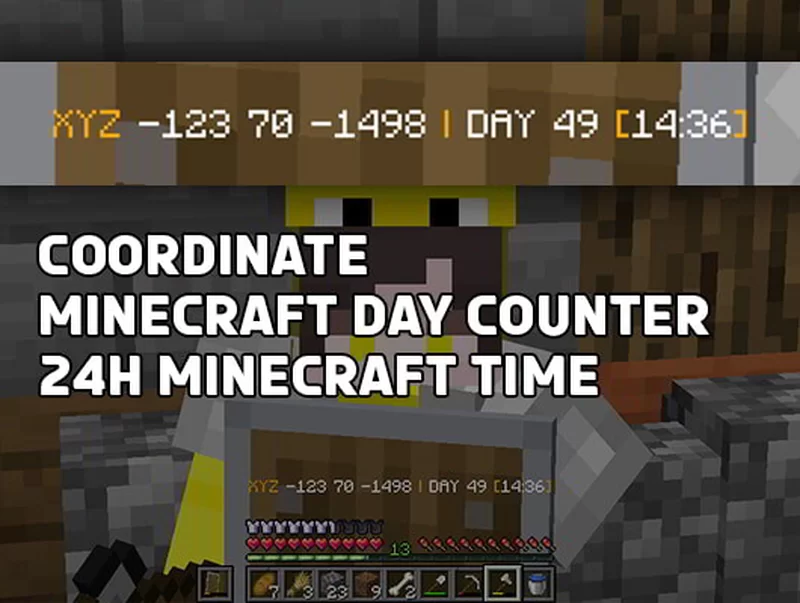 Day Counter + (with Coordinate and 24H Time)