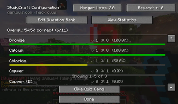 Answer statistics