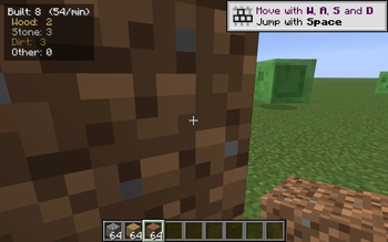 HUD in a build