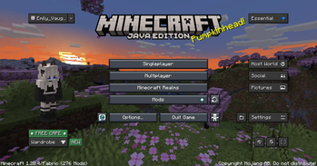 Main menu