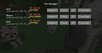 Mode menu