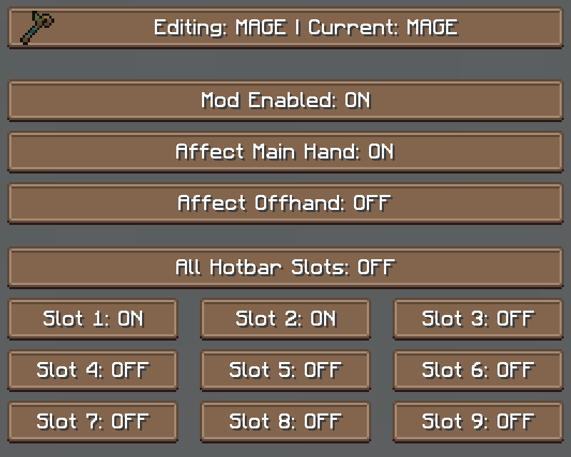 Config-Screen