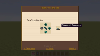 Entry page — crafting recipe