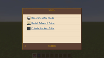Codex screen — multiple books listed