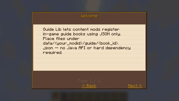 Example book entry