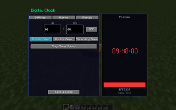 Alarm Settings 