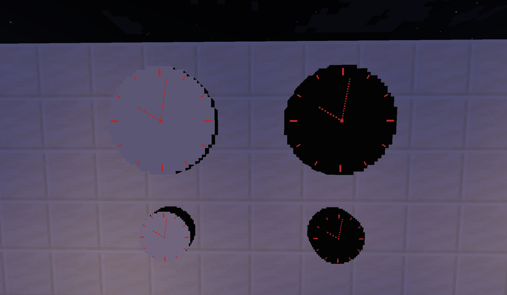 It doesn't just have a regular analog clock :)