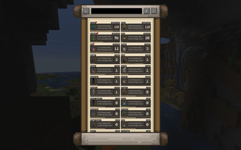 Bestiary main menu zoomed out