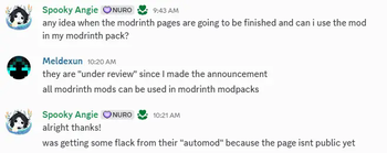 Permission from Meldexun for use of "nothirium"
