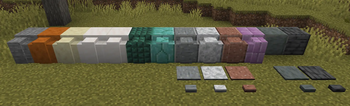 The added blocks next to their full-block counterparts