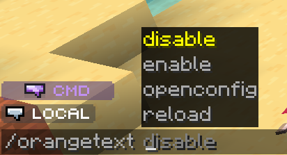 Orange Text Features — screenshot 2