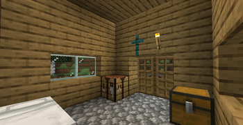 Cross on the wall