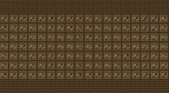 a lot of shovels
