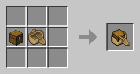 Chest Boat crafted with Trapped Chest