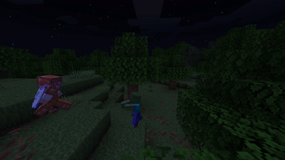 Vaulting onto a tree over a zombie