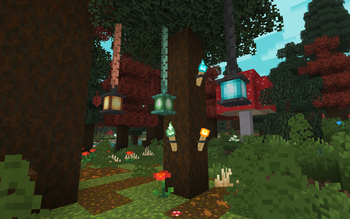 3D Chains Lanterns and Torches
