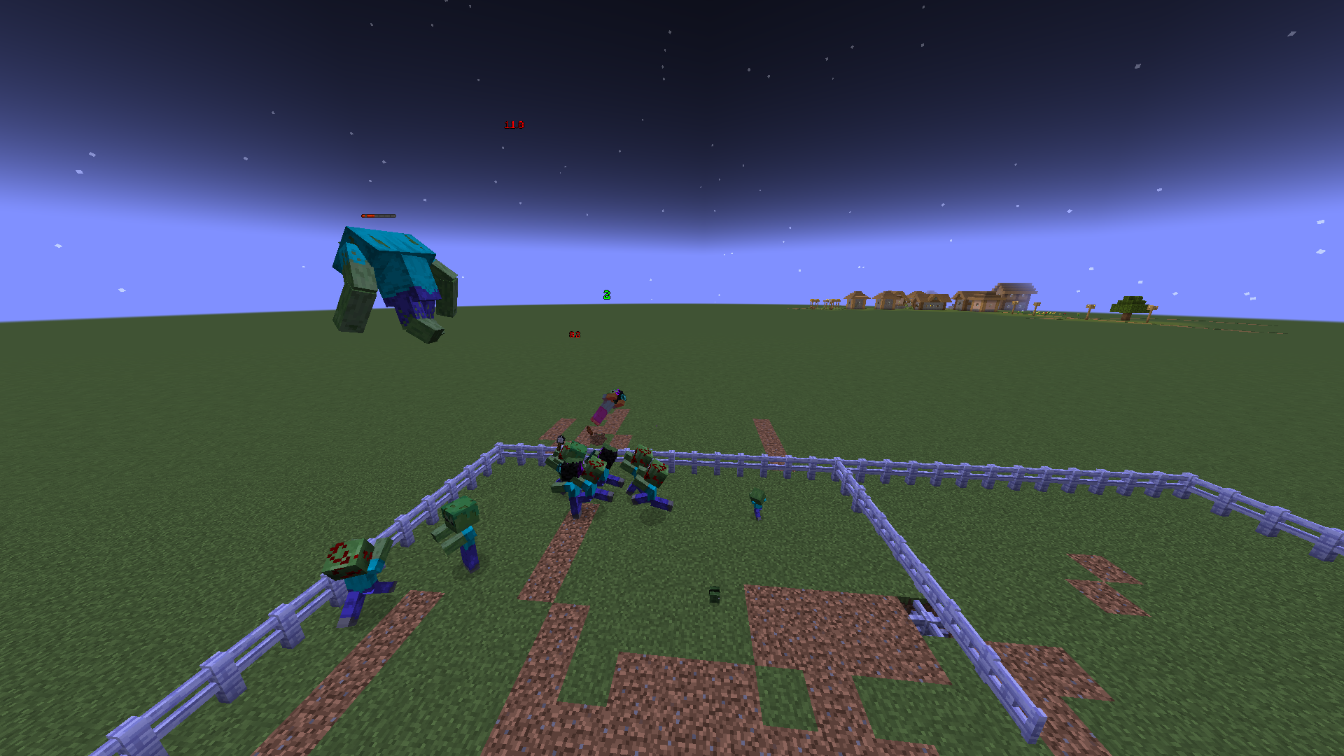 Zombies fighting