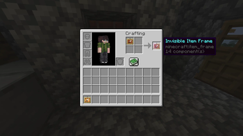 Invisible Item Frame Craft