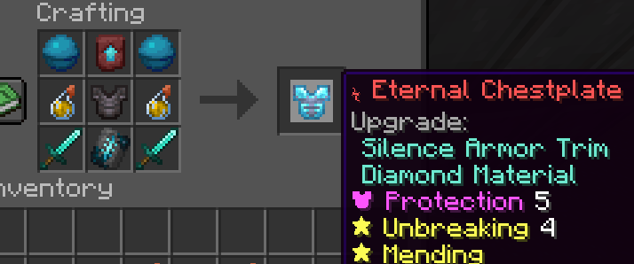 crafting chestplate