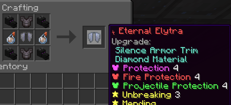 crafting elytra