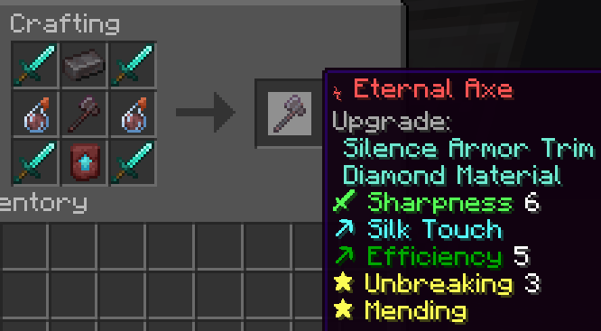 crafting axe