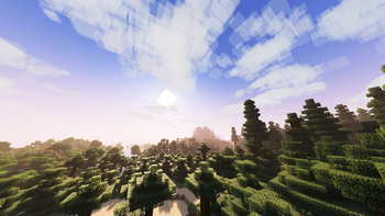 Spruce forest on version v1.9.1 of the pack