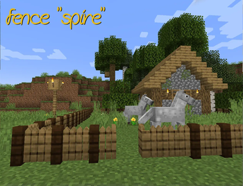 Fence "spire"