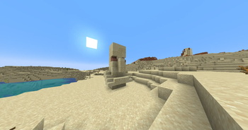 Desert villager statue