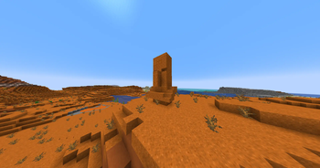 Badlands villager statue
