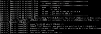 Example of incoming connection