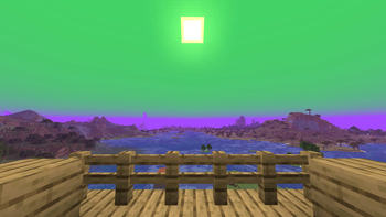 Green Sky and Purple Fog without Shaders