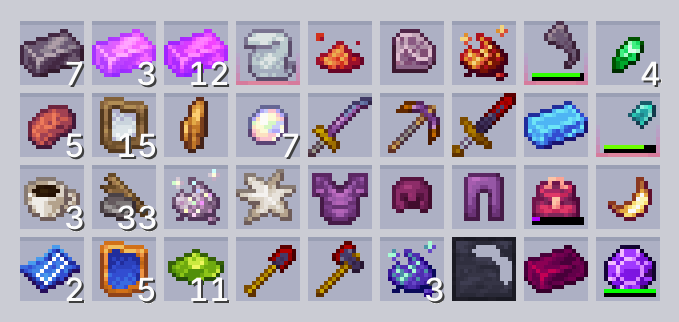 Clotted inventory