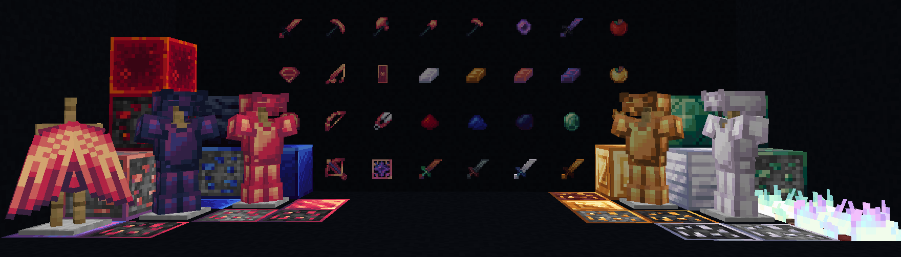 A showcase of minecraft item textures.