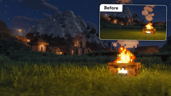 Campfire at night
