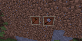 stone and wood tools also look shabby