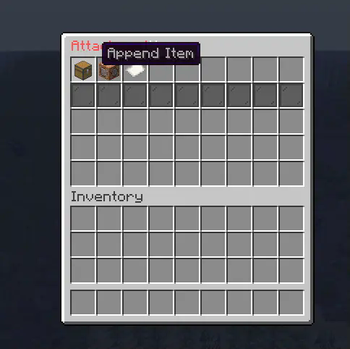 Attachment menu